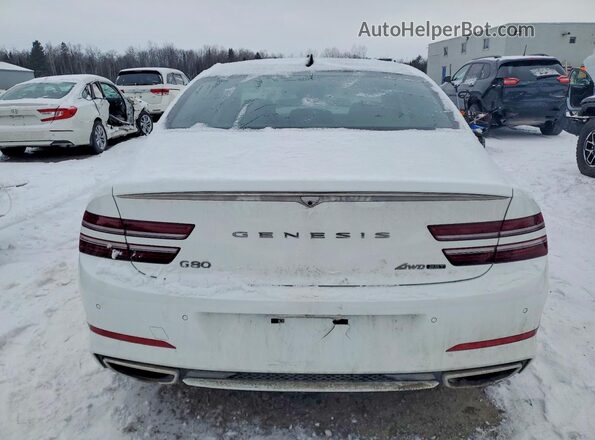 KMTGB4SCXMU063856 2021 GENESIS G80 White Widok z tyłu
