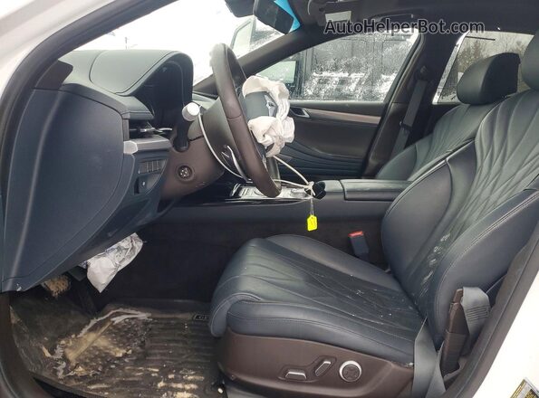 KMTGB4SCXMU063856 2021 GENESIS G80 White Widok wnętrza z przodu