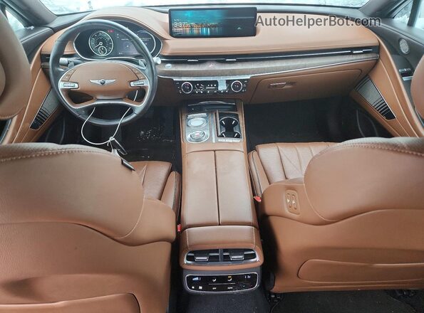 KMTGB4SCXMU083749 2021 GENESIS G80 White Вид панелі приладів