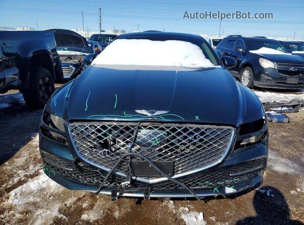 KMTGC4SD6MU044081 2021 GENESIS G80 Black Front view