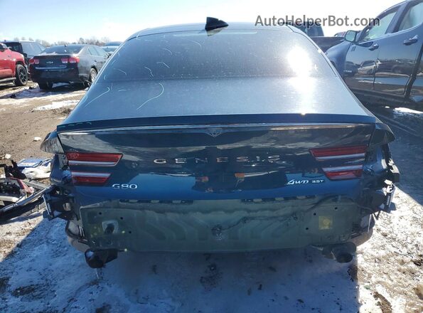 KMTGC4SD6MU044081 2021 GENESIS G80 Black Rear view