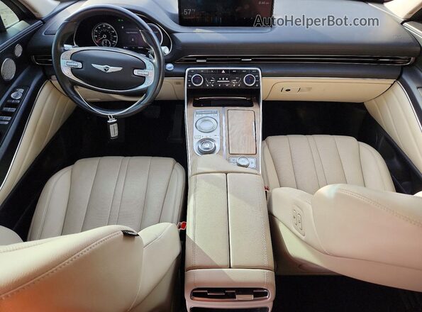 KMUHB4SB7MU035455 2021 GENESIS GV80 Gray Вид панелі приладів