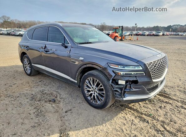 KMUHB4SB7MU035455 2021 GENESIS GV80 Gray Передня права чверть