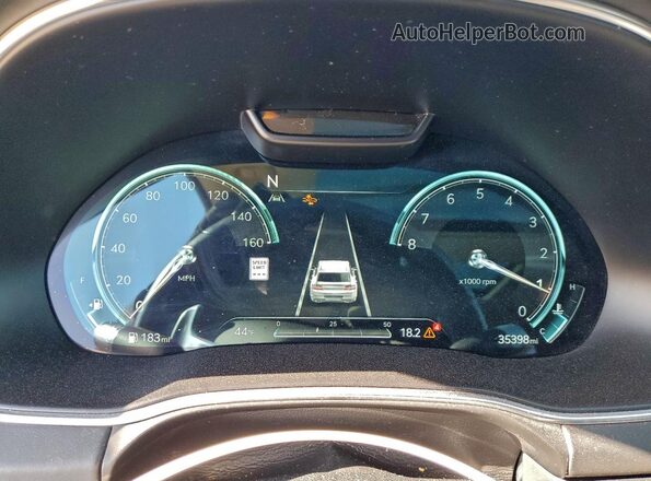 KMUHBDSB5NU092352 2022 GENESIS GV80 Silver Instrument cluster view