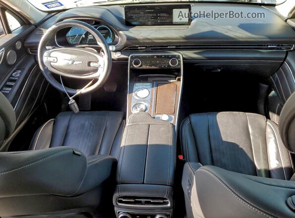 KMUHBDSB5NU092352 2022 GENESIS GV80 Silver Dashboard view