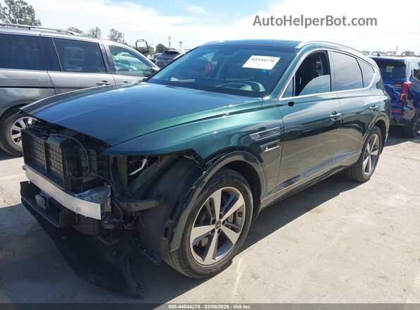 KMUHBDSB5PU129368 2023 GENESIS GV80 Green Առջևի ձախ երեք քառորդ տեսարան