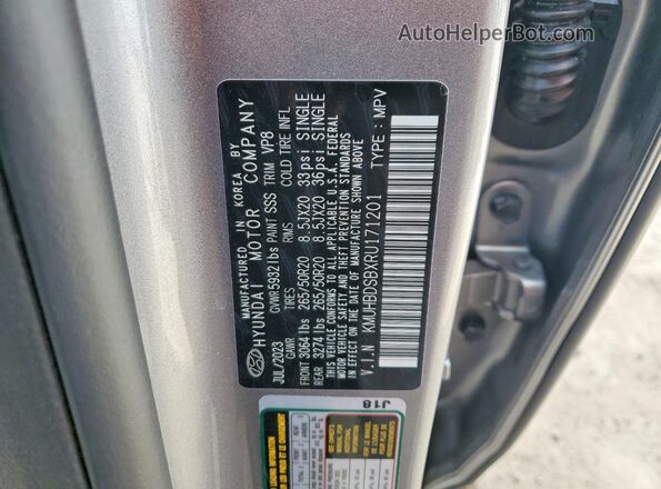 KMUHBDSBXRU171201 2024 GENESIS GV80 Beige Vista interior de 360 grados