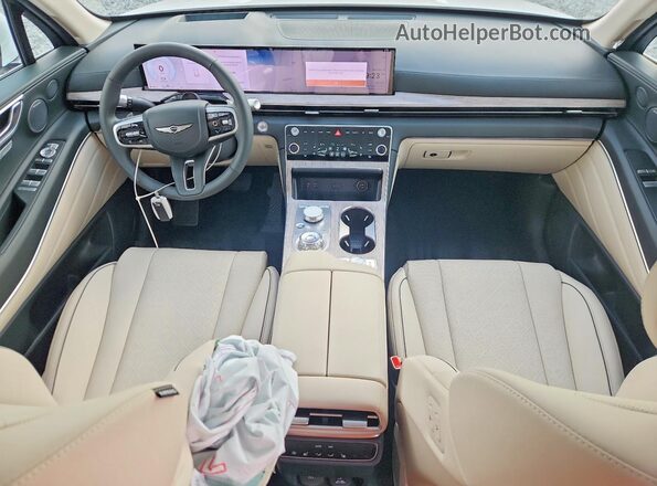 KMUHCESB6TU315272 2026 GENESIS GV80 White Widok deski rozdzielczej