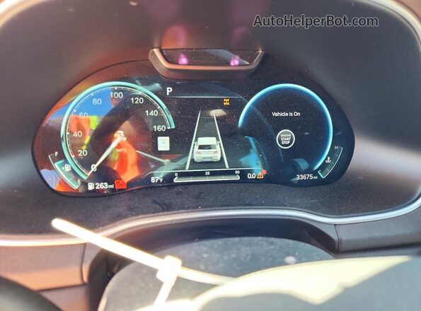 KMUHCESC3NU101822 2022 GENESIS GV80 Green Instrument cluster view