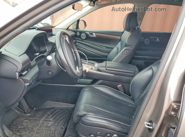 KMUHCESC4MU042827 2021 GENESIS GV80 Tan წინა სალონის ხედი