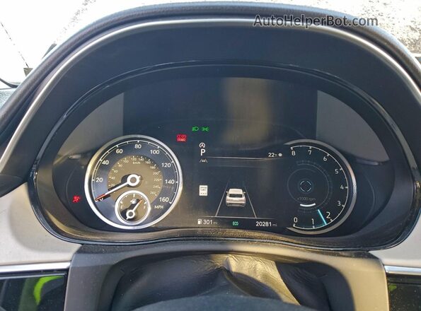 KMUMADTB7PU133776 2023 GENESIS GV70 Black Вид щитка приладів