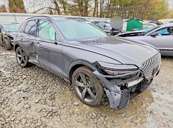 KMUMCDTC0PU109483 2023 GENESIS GV70 Gray Przód prawy