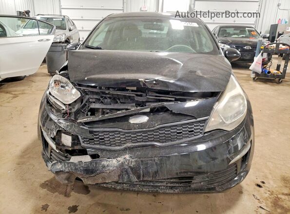 KNADM4A34H6012017 2017 KIA RIO Black Вид спереду