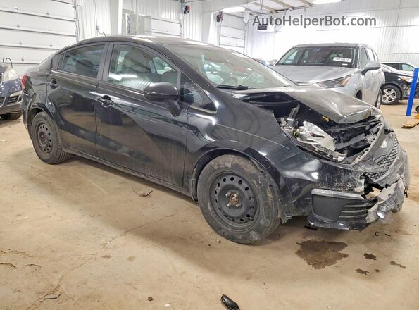 KNADM4A34H6012017 2017 KIA RIO Black Передня права чверть