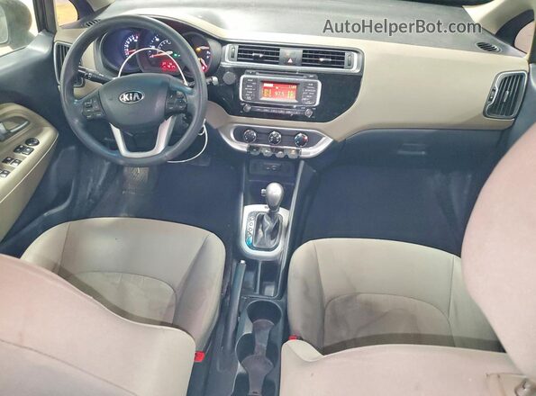 KNADM4A34H6012017 2017 KIA RIO Black Вид панелі приладів