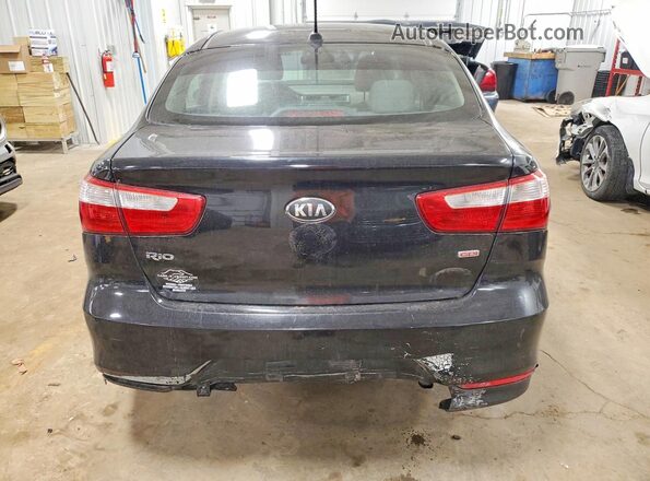 KNADM4A34H6012017 2017 KIA RIO Black Вид ззаду