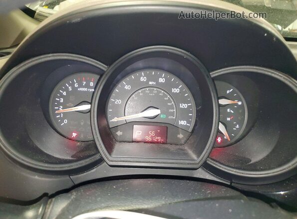 KNADM4A34H6012017 2017 KIA RIO Black Вид щитка приладів
