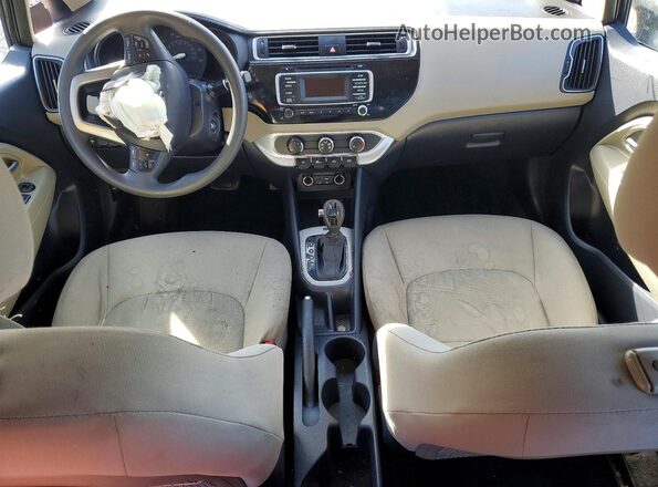 KNADM4A34H6072203 2017 KIA RIO Black Widok deski rozdzielczej