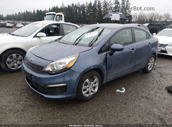 KNADM4A39G6676750 2016 KIA RIO Blue Передня ліва чверть