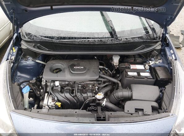 KNADM4A39G6676750 2016 KIA RIO Blue Вид ззаду