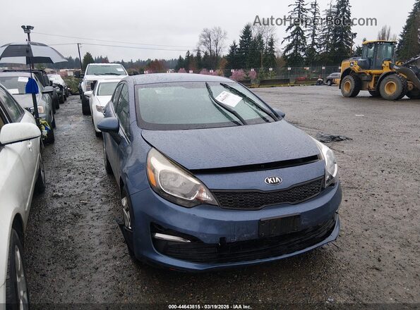 KNADM4A39G6676750 2016 KIA RIO Blue Вид спереду
