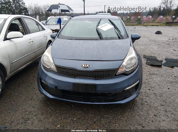 KNADM4A39G6676750 2016 KIA RIO Blue Вид щитка приладів