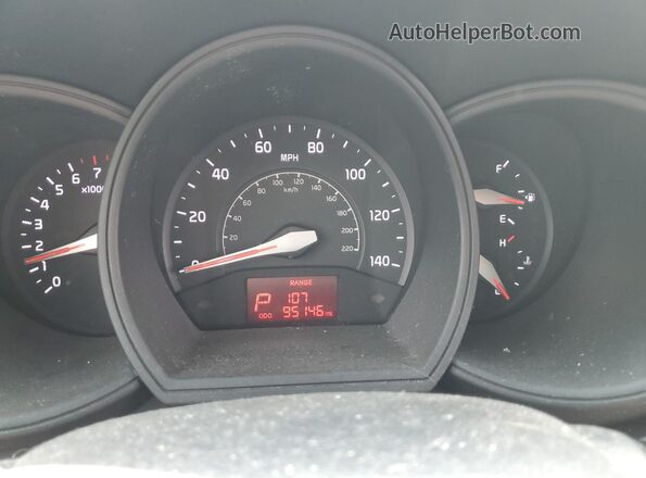 KNADM5A34G6678640 2016 KIA RIO White Widok zestawu wskaźników