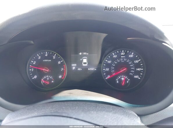 KNAE15LA2M6089509 2021 KIA STINGER White Հետևի նստատեղերի տեսք