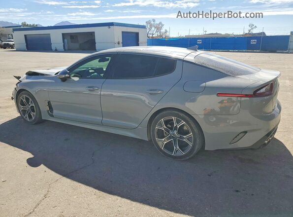 KNAE15LA5M6093232 2021 KIA STINGER Gray Հետևի ձախ