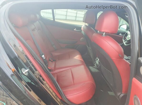 KNAE15LAXM6087930 2021 KIA STINGER Black Vista de los asientos traseros
