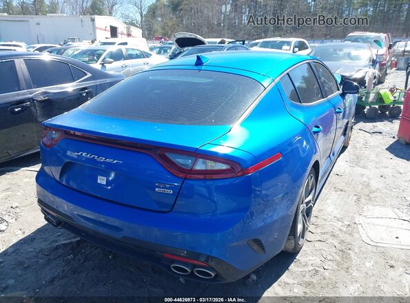 KNAE35LC1M6089173 2021 KIA STINGER Blue Tył prawy