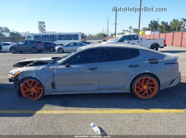 KNAE35LC3M6096724 2021 KIA STINGER Blue Widok wnętrza 360 stopni