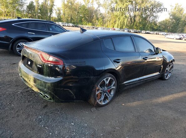 KNAE35LC5K6043715 2019 KIA STINGER Черный Задняя правая четверть