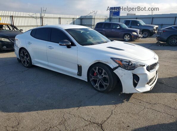 KNAE35LC5L6081480 2020 KIA STINGER White Przód prawy