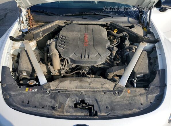 KNAE35LC5L6081480 2020 KIA STINGER White Widok wnętrza z tyłu