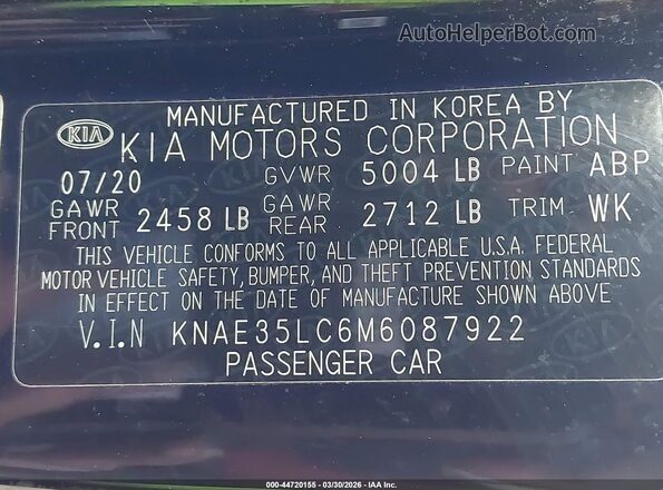 KNAE35LC6M6087922 2021 KIA STINGER Black ძრავის განყოფილების ხედი