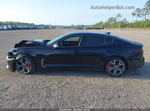 KNAE35LC6M6087922 2021 KIA STINGER Black სალონის 360-გრადუსიანი ხედი