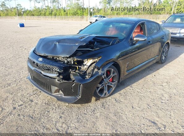 KNAE35LC6M6087922 2021 KIA STINGER Black წინა ხედი