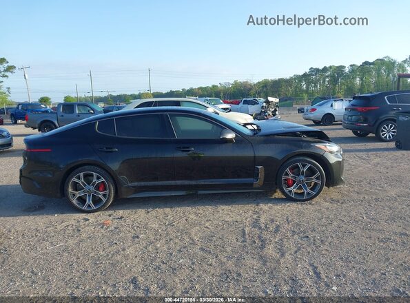 KNAE35LC6M6087922 2021 KIA STINGER Black უკანა სალონის ხედი