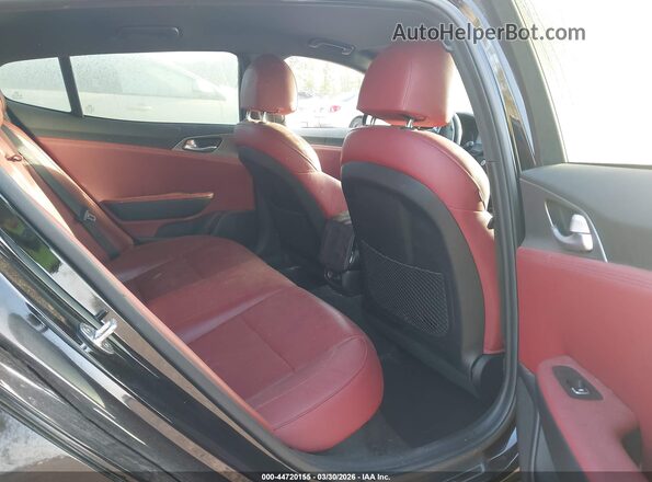 KNAE35LC6M6087922 2021 KIA STINGER Black VIN კოდის სტიკერის ხედი