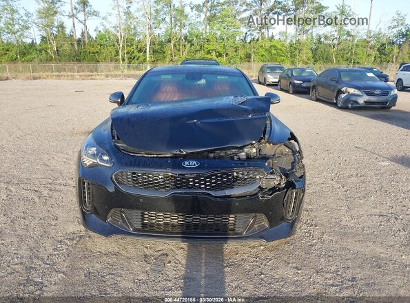 KNAE35LC6M6087922 2021 KIA STINGER Black ხელსაწყოთა პანელის ხედი