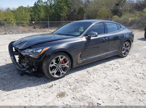 KNAE35LC8M6097397 2021 KIA STINGER Gray Передня ліва чверть