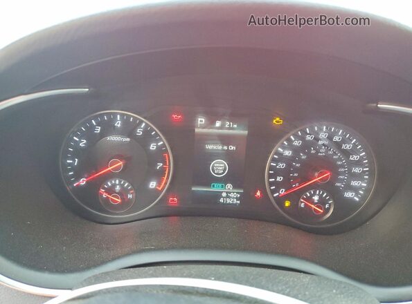 KNAE35LD0N6099252 2022 KIA STINGER Red ხელსაწყოთა პანელის ხედი