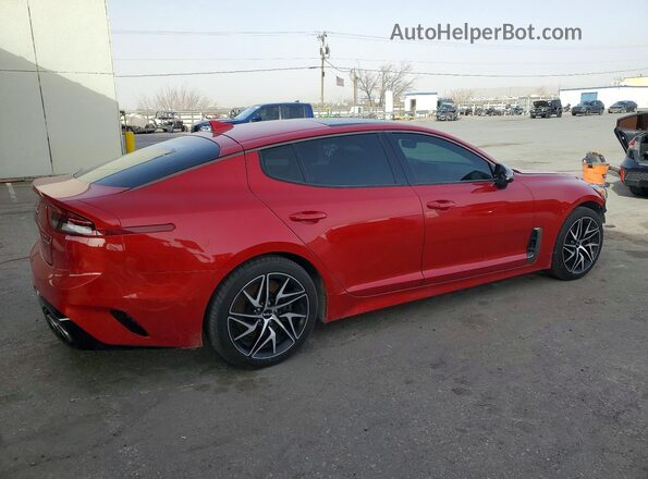 KNAE35LD0N6099252 2022 KIA STINGER Red უკანა მარჯვენა