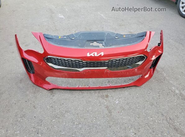 KNAE35LD0N6099252 2022 KIA STINGER Red ძრავის განყოფილების ხედი