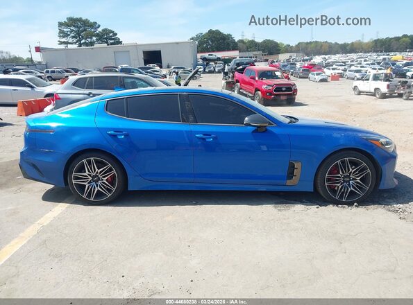 KNAE45LC0N6122274 2022 KIA STINGER Blue Սալոնի հետևի տեսք
