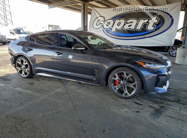 KNAE45LC3M6087910 2021 KIA STINGER Gray Przód prawy