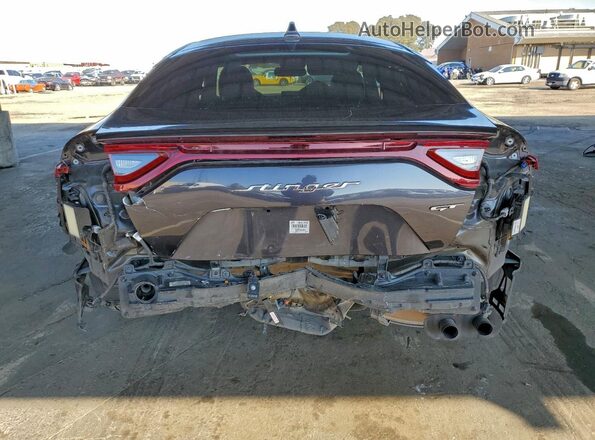 KNAE45LC3M6087910 2021 KIA STINGER Gray Widok z tyłu