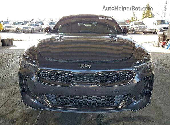 KNAE45LC3M6087910 2021 KIA STINGER Gray Widok z przodu