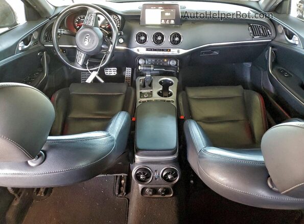 KNAE45LC3M6087910 2021 KIA STINGER Gray Widok deski rozdzielczej